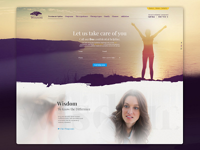 Wisdom website concept design graphic icon illustration typography ui ux web webdesign