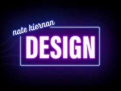 Neon Expirement (Personal Logo) affinity designer dark logo neon personal