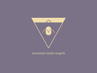 Mountain Made Magick geometric logo minimalist pastel