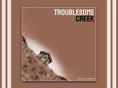 Troublesome Creek affinity photo album cover glitch horror photo edit