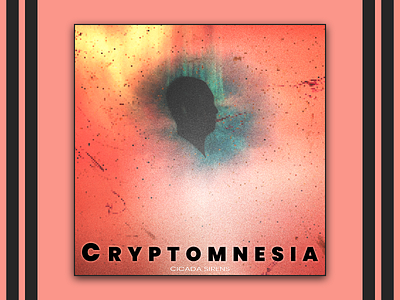 Cryptomnesia affinity photo album cover colorful glitch horror photo edit