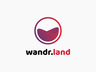 Wandr Concept 2 branding design flat icon logo mobile vector web