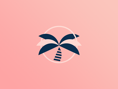 Palm tree logo branding icon logo palm tree vector