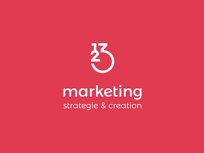 123 marketing logo 123 branding logo marketing vector