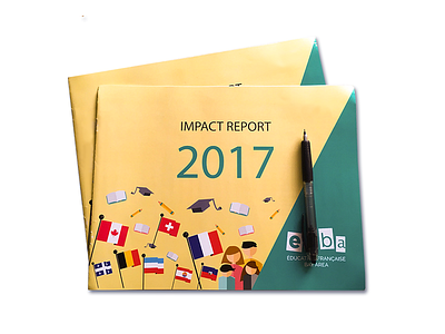 Impact Report children efba flat design impact report print