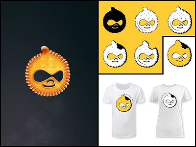 Cookie version of the Drupal logo branding brochure cookie drupal event flat design icon logo print t shirts tote bag web design