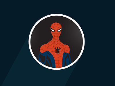 With Great Power Comes Great Responsibility comics flat illustration power spider spiderman superheroe