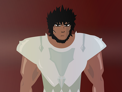 Main character sketch character sketches flat design hand illustration hero mercenary warrior