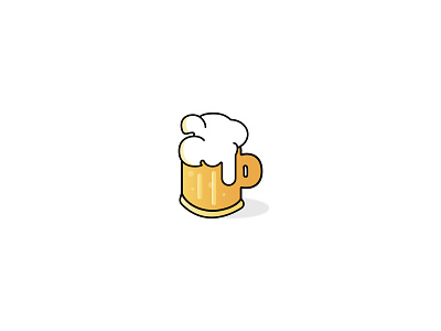 Cheers beer cheers flat design foam illustration vectors