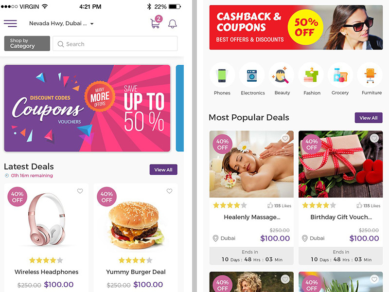 eCommerce App Home Screen Design by Rajendra Singh on Dribbble