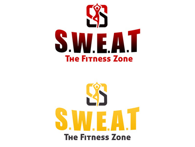 sweat the fitness zone logo design design illustrator cc logo logo design mobile photoshop professional logo