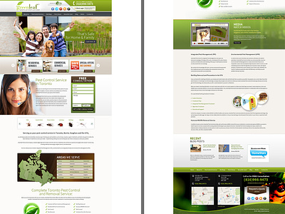 Green Leaf website layout design design mobile photoshop web design web layouts design webdesign website