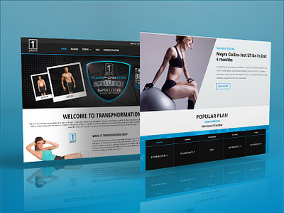 Fitness & Health Web Design design ecommerce app photoshop webdesign