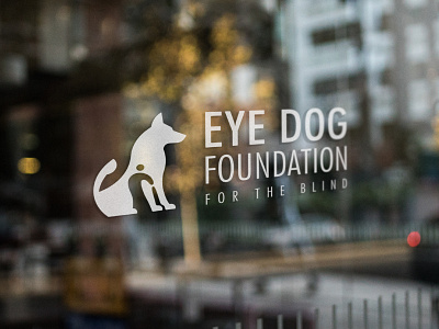 Logo Design - Eye Dog Foundation for the Blind brand identity brand identity design clever logo dog logo logo logo design logodesign logos meaningful logo