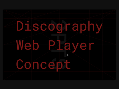 Discography Web Player Concept alkaline trio desktop golden cannon grid invision studio random web player