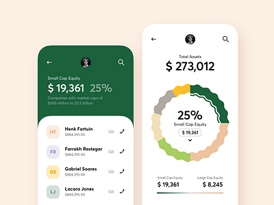 Financial Mobile App app budget chart clean colors design finance finance app financial green interface minimal mobile mobile app ui ux