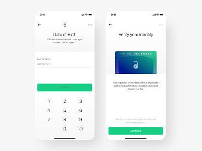 Sign Up app finance illustration investment ios security ui