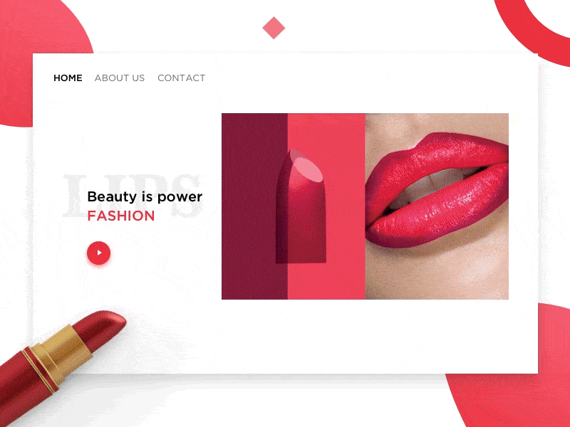 lipstick web page ui ux