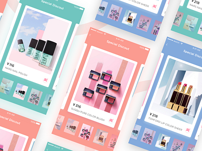 Beauty APP ui ux