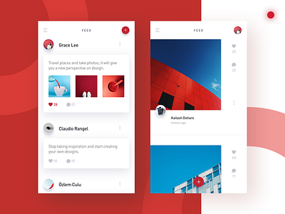 Social app pages