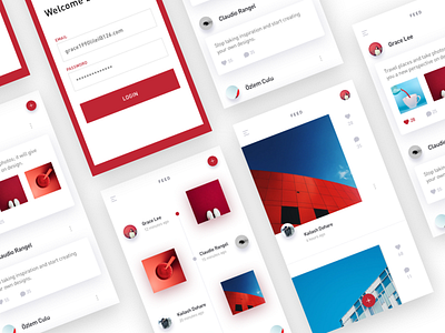 social media app agt app design ui ux