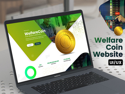 Welfare Coin - Website Design. branding crypto cryptocoin design logo ui design uiux ux website website design