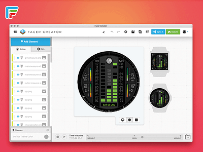 Facer Watch Face Creator Indicator Bar Timer by Facer on Dribbble