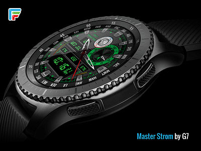 Master Strom MP 4th ai android wear army brand branding earth gears3 glow smart watch tactical ui wearable