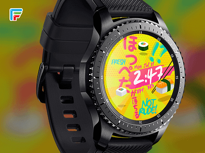 Zen Sushi ai android wear brand branding earth gears3 glow smart watch space spaceship ui wearable