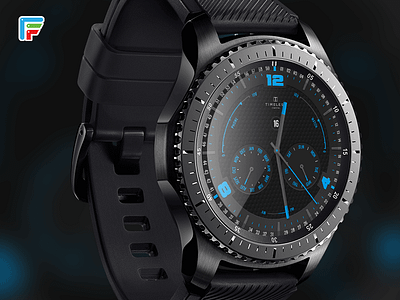 TL Casual Black Fish ai android wear brand branding earth gears3 glow google smart watch ui wearable