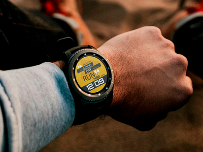 Good Day for Run ai android wear apple watch brand branding gears3 glow minimal smart watch time tizen ui wearable