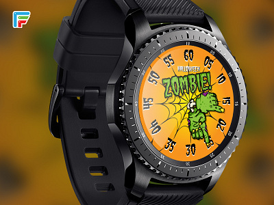 Halloween Zombie! ai android wear apple watch brand branding gears3 minimal smart watch time tizen ui wearable