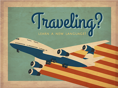 Traveling? Learn a New Language! illustration
