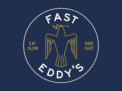 Fast Eddy's logo F concept logo restaurant