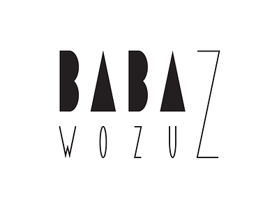 baba z wozu logotype logo minimal typography
