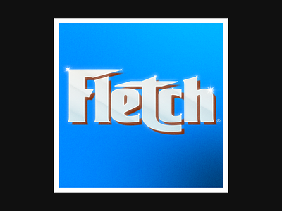 "Fletch" Movie Title 1980s 80s chevy chase confess fletch fletch fletch lives fletcher font grain illustration illustrator jon hamm logo logotype movie retro retro style title font typography
