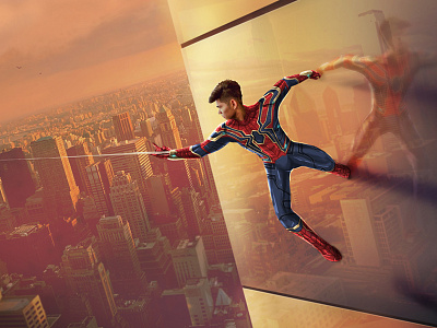 Spiderman avengers character concept art digital art digital painting illustration marvel movie spiderman visual
