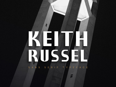 Keith Russel Font Family - Available on Etsy branding design display edgy fashion font modern rich sans serif sophisticated typeface typography uiux