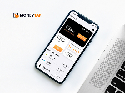 MoneyTap Get an instant line of credit app application credit design finance fintech minimal mobile mobile ui personal ui ux