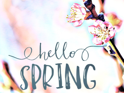 Spring has Sprung art life photography spring typography