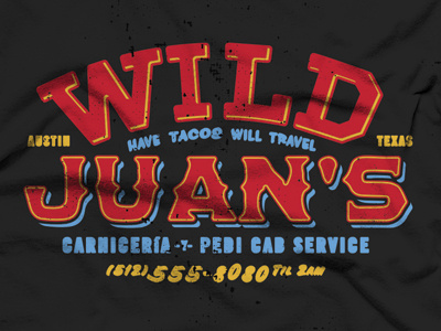 Wild Juan's austin brando fake business bureau goofoff rtexas shirt tacos