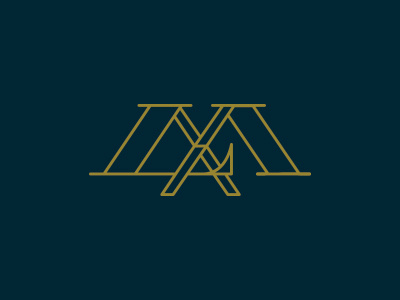 LMva | wip logo monogram monoline stroke