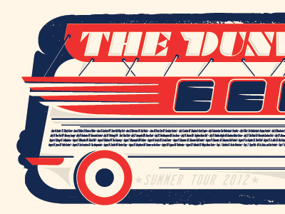 Doubledecker 2 gig music poster screenprint