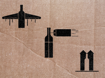 wine shipping box - prelim grog luggage tag this end up traveller vino vintage wine