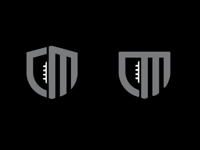 CM monogram - WIP football logomark monogram options sports