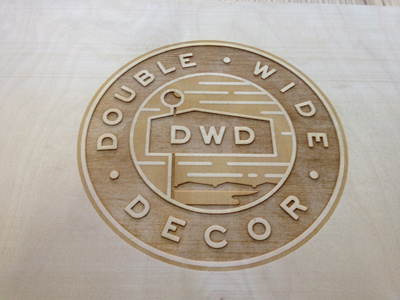 DWD logo / laser etch awesome cut everythingisbetterwithlaserz laser logo plywood