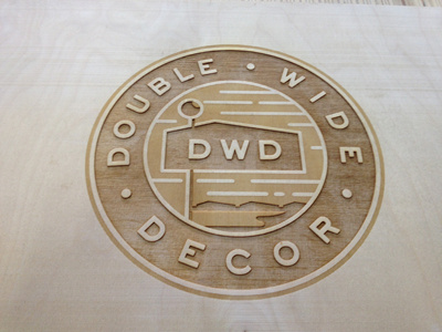 DWD logo / laser etch