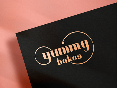 Yummy Bakes Logo branding identity logo logo design type logo typography