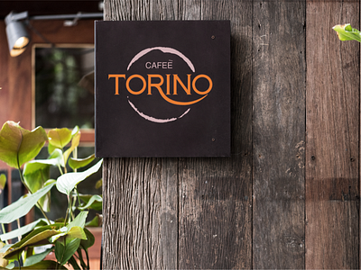 Torino Cafe Logo branding design flat icon logo logo design logo mark type logo typography vector