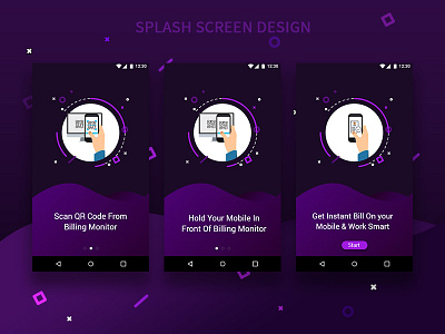 Splash Screen Design For QR Code Scaning Application